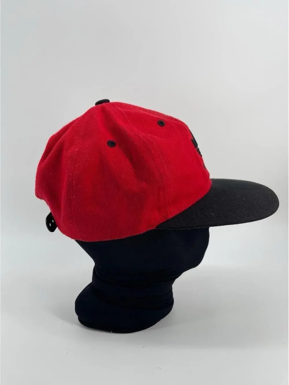 Adidas Originals Vintage Trefoil Hat Red Black Snapback Cap Logo OSFM